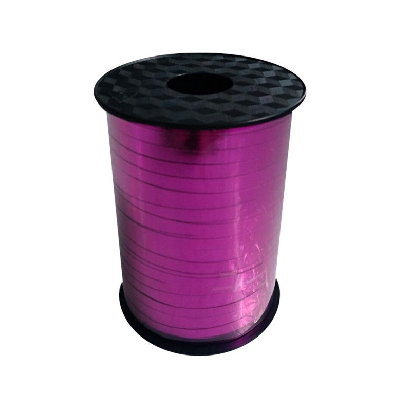 Beauty Pink Metallic Curling Balloon Ribbon