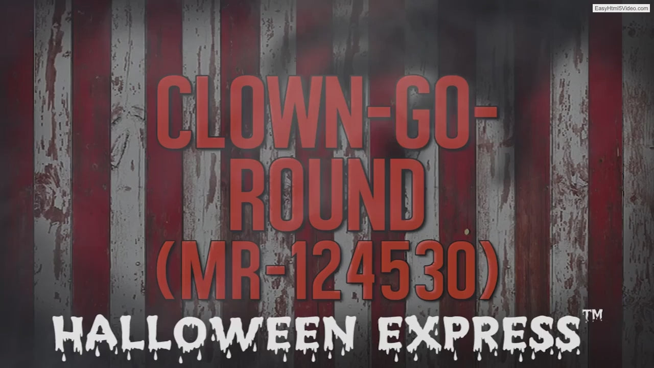 Load video: Animated Clown Go Round Prop