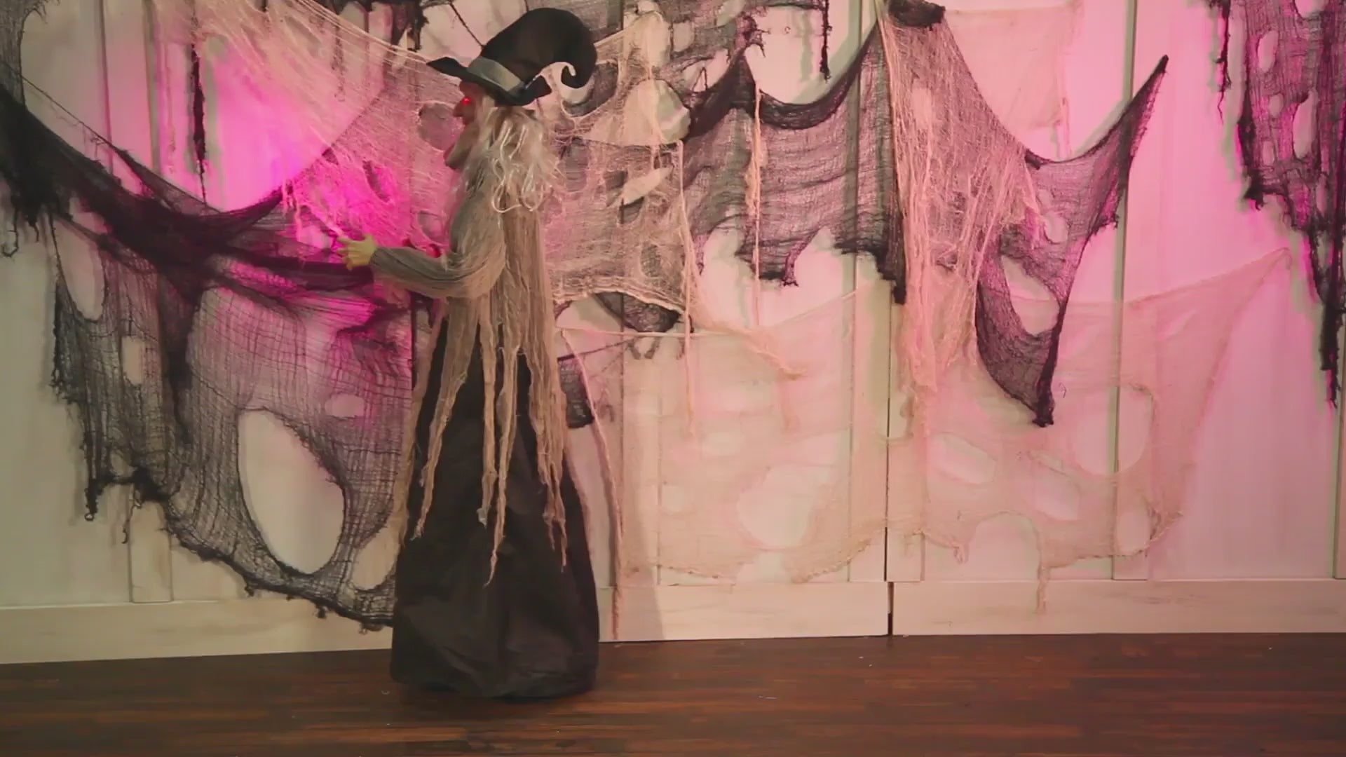 Load video: Animated Hovering Witch Prop