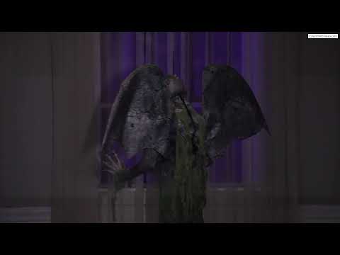 Load video: 40" Hanging Gargoyle Prop Halloween Decoration