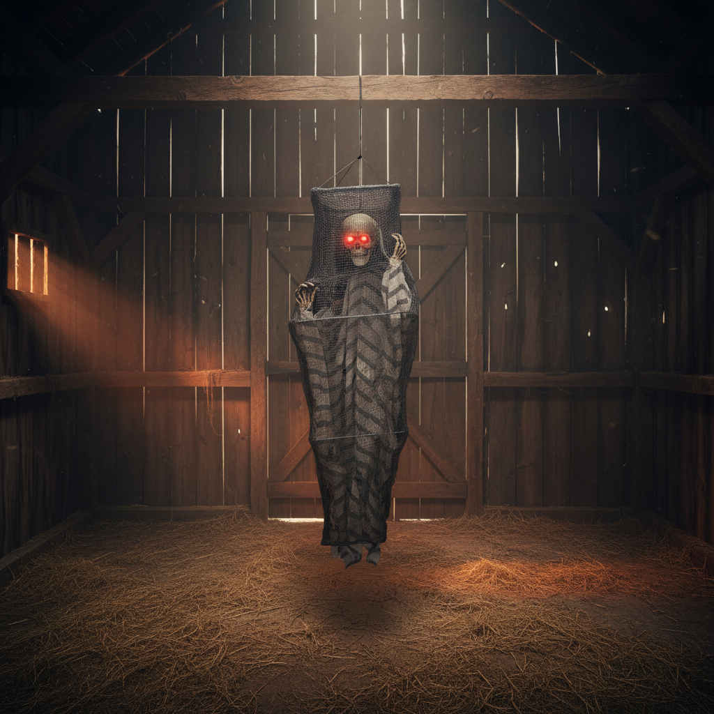 Reaper in a Cage - Barn Background