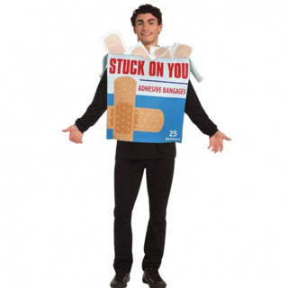 Stuck On You Adhesive Bandage Box Adult Costume