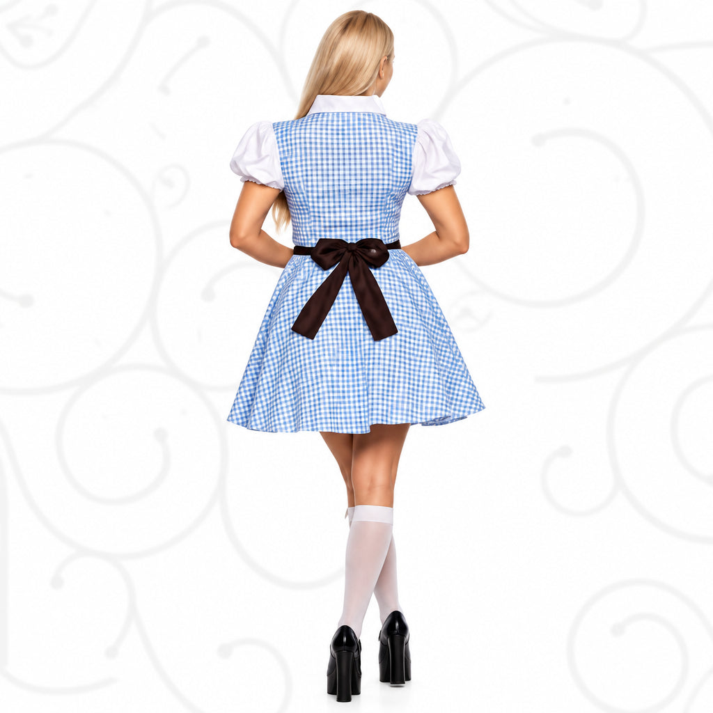 Oktoberfest Beer Maiden Adult Costume, Blue