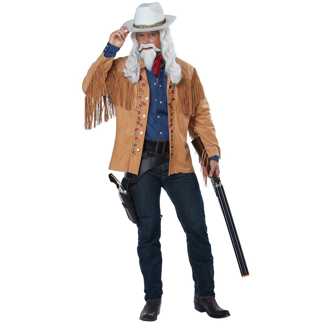 A detailed image of the Wild West Buffalo Bill Cowboy Adult Costume