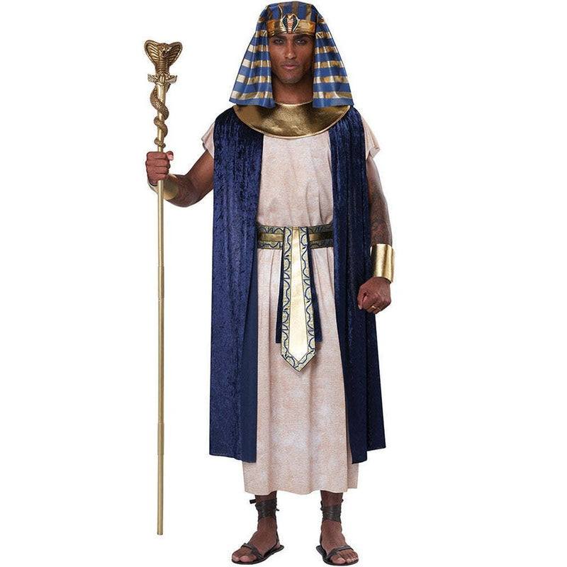 Ancient Egyptian Cobra Staff: A beautifully crafted staff with a cobra head, adorned with hieroglyphic engravings and gold accents