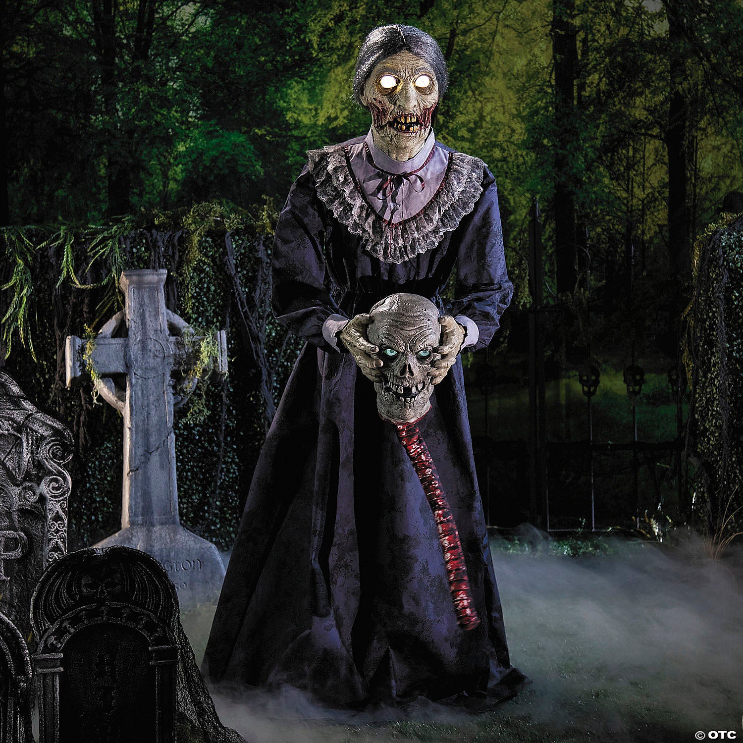 Skeleton Zombie Couple Animated Prop