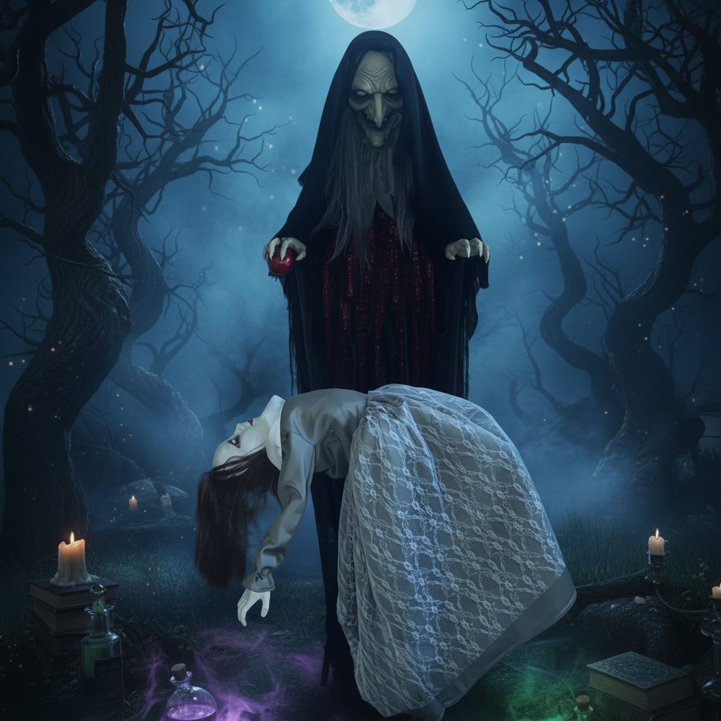 Animated Wicked Witch Possessing Girl 1.8m (6ft)