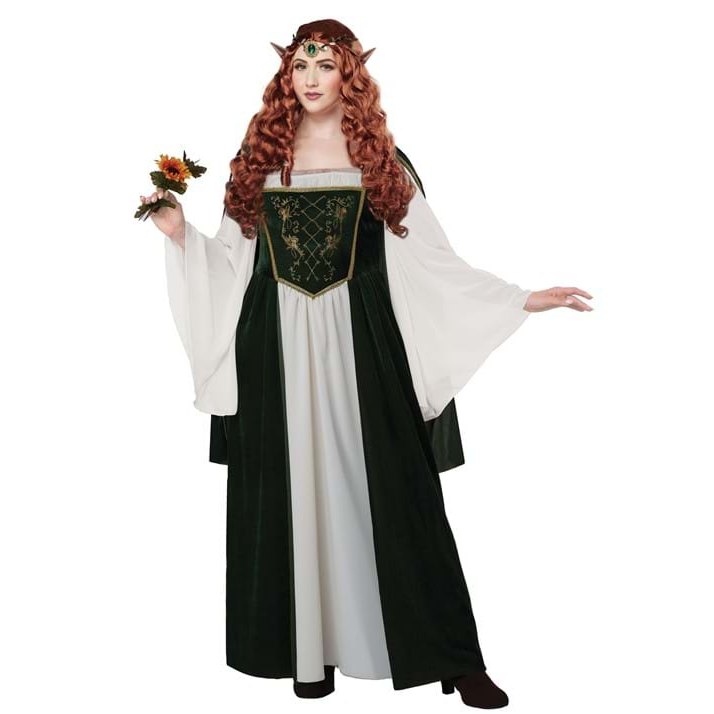 Elven Renaissance Queen Adult Women's Costume, Plus Size