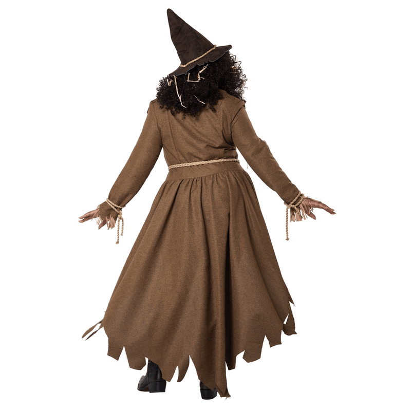 Curvy Woman wearing a Stunning Autumn Harvest Plus Size Costume, Embracing the Season with Vibrant Colors and Unique Design