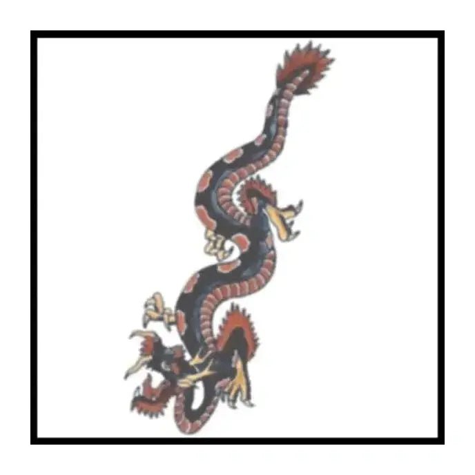 1930 Dragon Vintage Temporary Tattoos - Jokers Costume Mega Store
