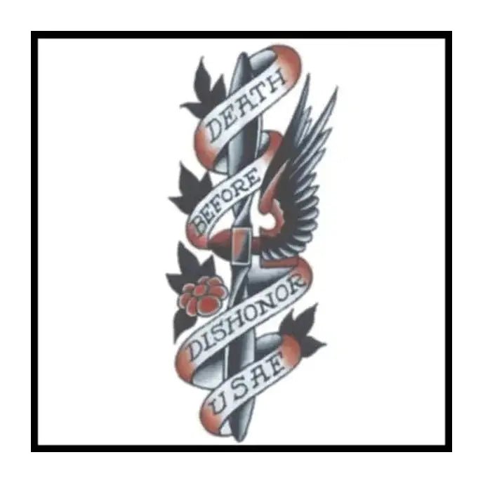 1940 Usaf Vintage Temporary Tattoos - Jokers Costume Mega Store