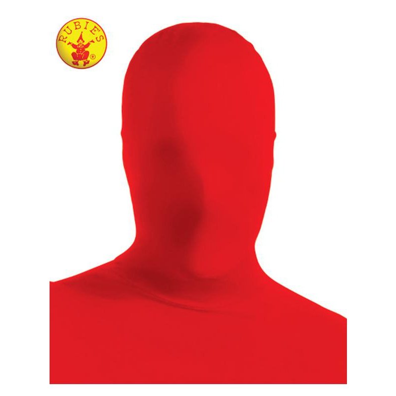 2 Nd Skin Face Mask Red Adult - Jokers Costume Mega Store