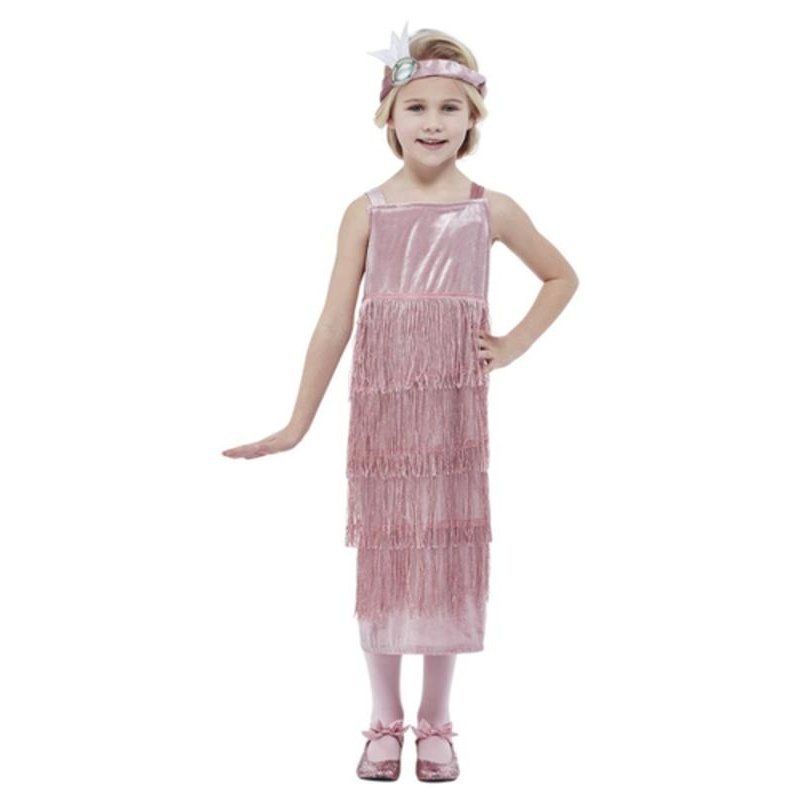 20s Pink Flapper Costume - Jokers Costume Mega Store