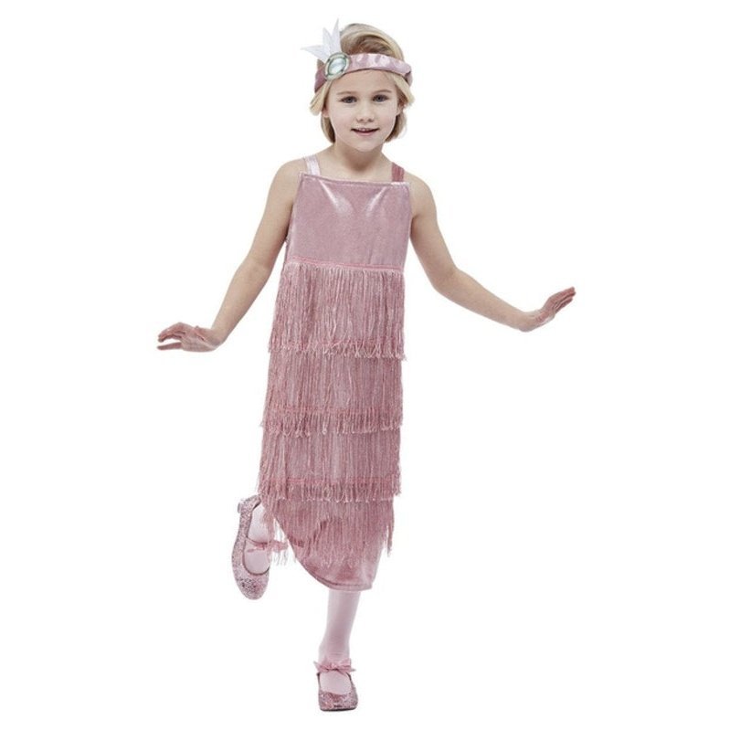20s Pink Flapper Costume - Jokers Costume Mega Store
