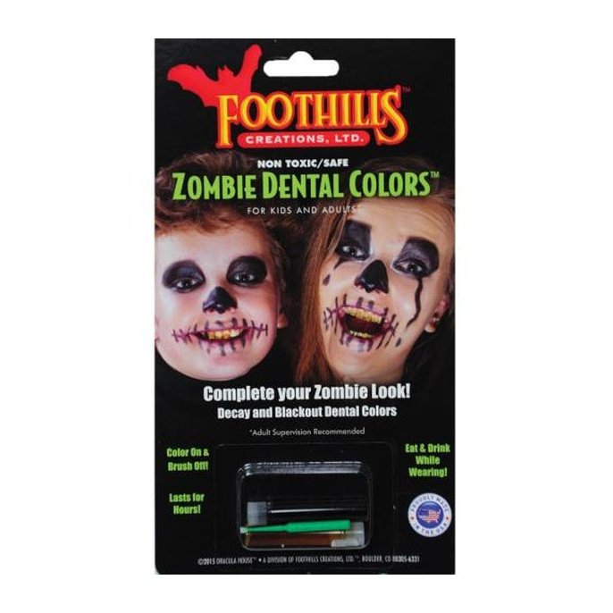 ZOMBIE DENTAL COLOR - 2 Colours-Make up and Special FX-Jokers Costume Mega Store