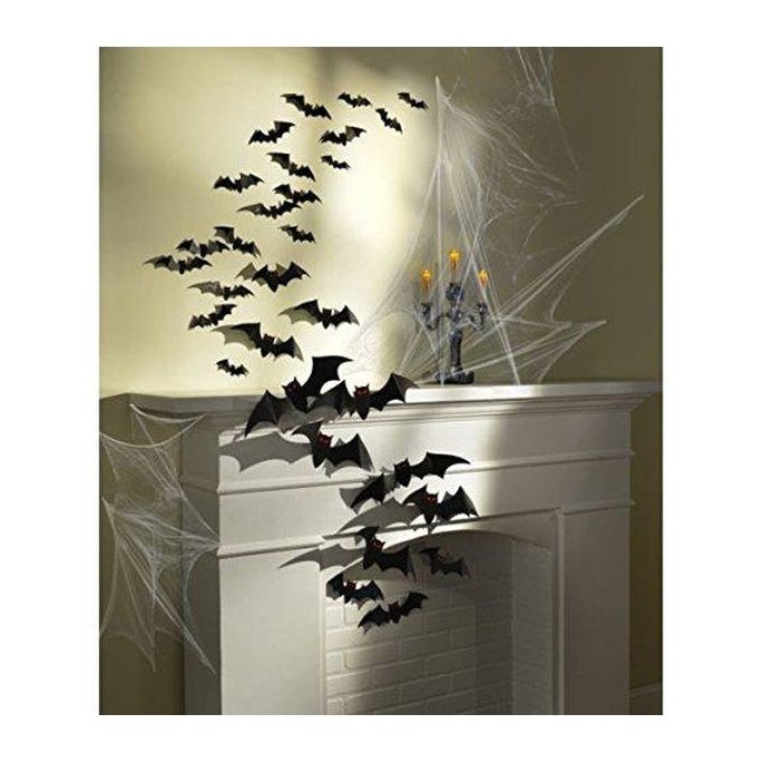 3 D Paper Bats Cut Outs Decorations Set - Jokers Costume Mega Store