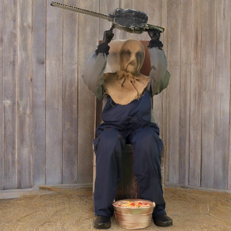 45" Chainsaw Greeter Animated Prop - Jokers Costume Mega Store