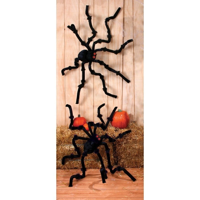 50" Lu Plush Black Spider - Jokers Costume Mega Store