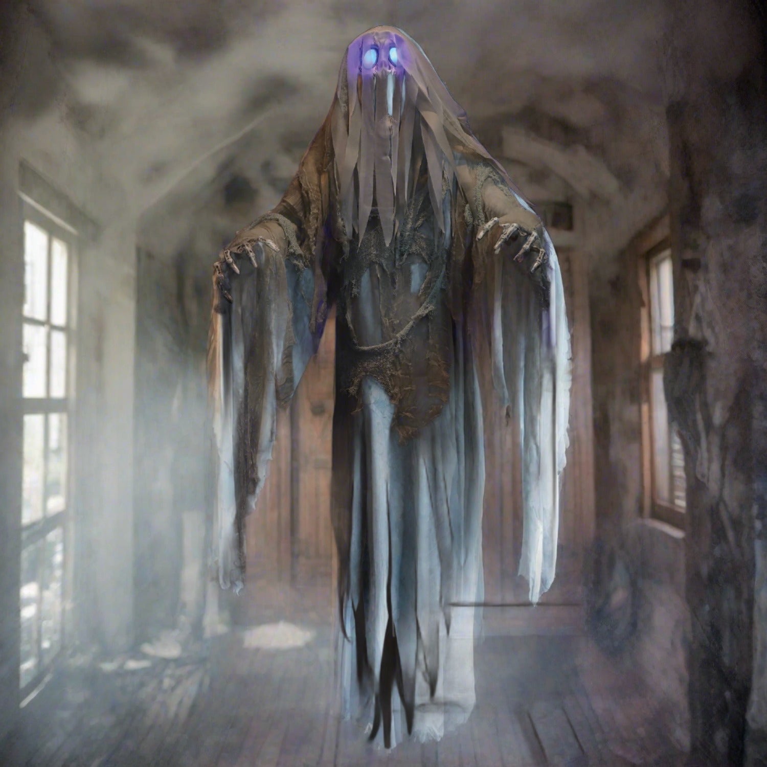 60" Hanging Ghost Animated Prop - Jokers Costume Mega Store