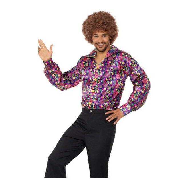 60s Psychedelic Cnd Shirt - Jokers Costume Mega Store