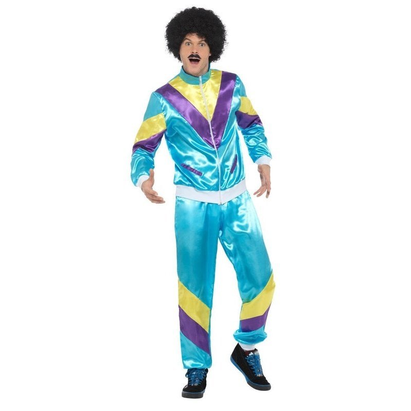 80s Height Of Fashion Shell Suit Costume, Mens - Jokers Costume Mega Store