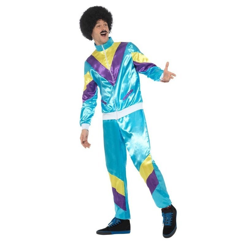 80s Height Of Fashion Shell Suit Costume, Mens - Jokers Costume Mega Store