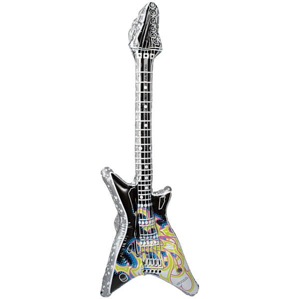 80s Inflatable Flame Rock Guitar - Jokers Costume Mega Store
