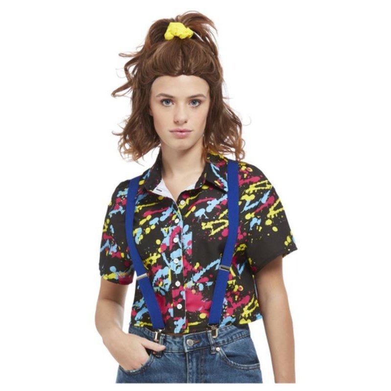 80s Paint Splatter Print Shirt - Jokers Costume Mega Store