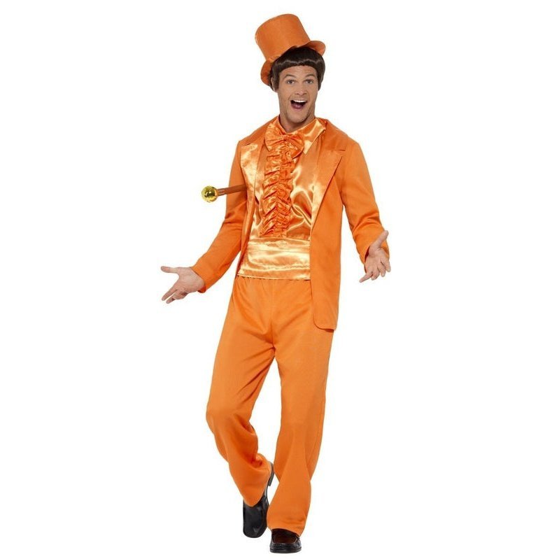 90s Stupid Tuxedo Costume - Orange - Jokers Costume Mega Store
