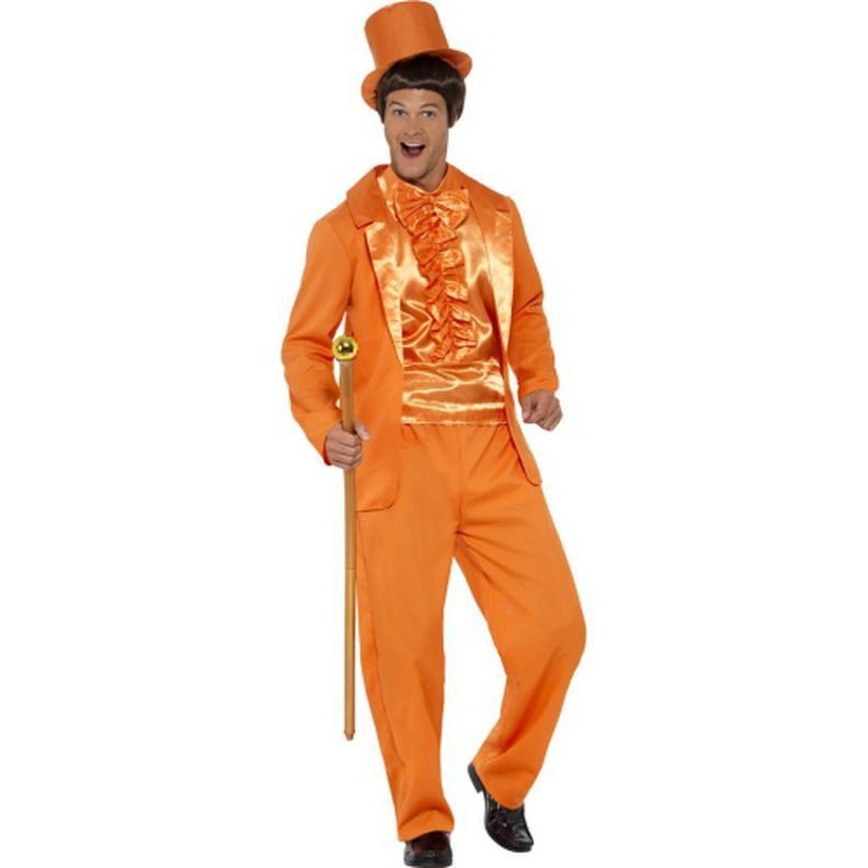 90s Stupid Tuxedo Costume - Orange - Jokers Costume Mega Store