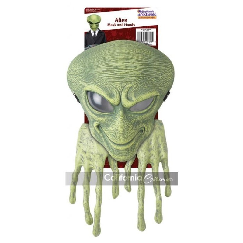 Alien Mask & Hands - Jokers Costume Mega Store