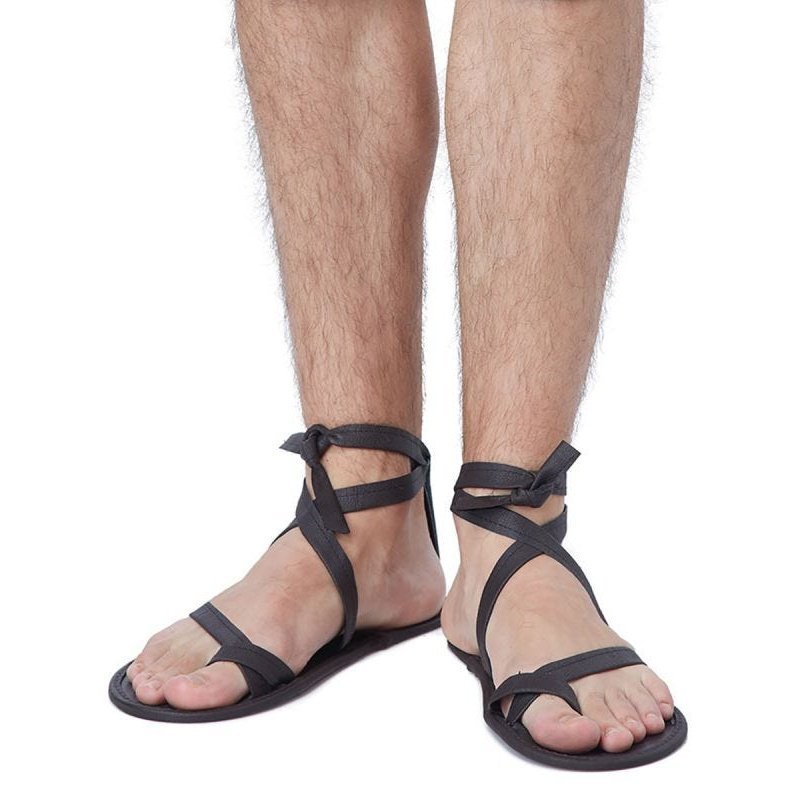 Ancient Warrior Men's Costume Sandals - Jokers Costume Mega Store