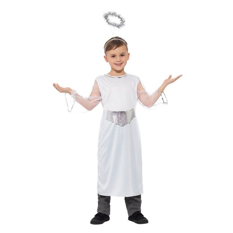 Angel Costume with Dress, Belt & Halo - Jokers Costume Mega Store