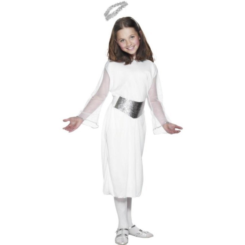Angel Costume with Dress, Belt & Halo - Jokers Costume Mega Store