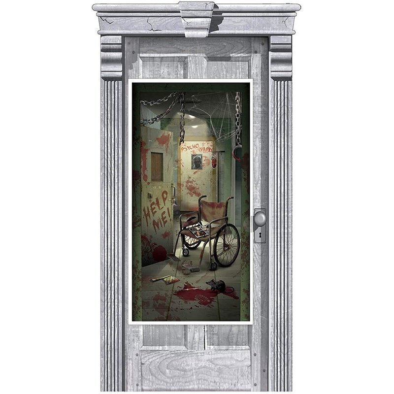 Asylum Corridor Door Decoration - Jokers Costume Mega Store
