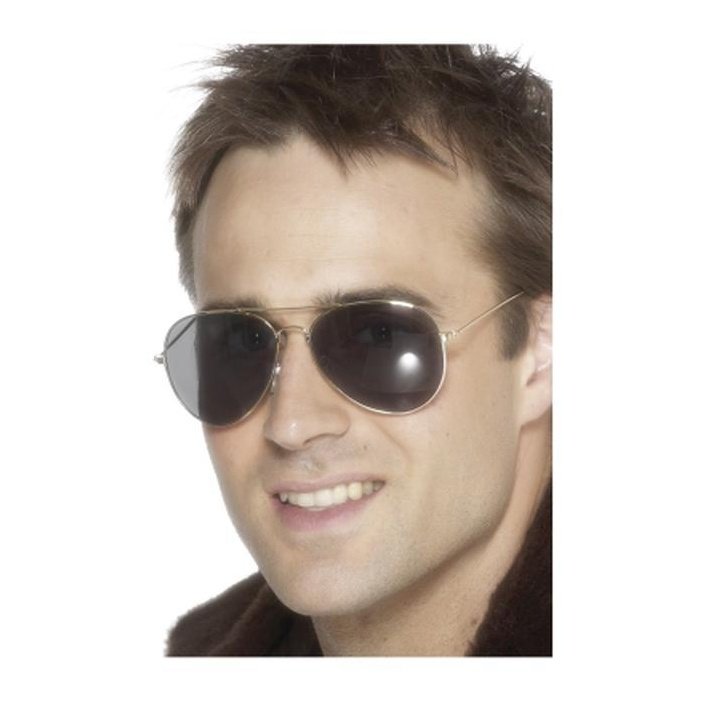 Aviator Specs - Silver - Jokers Costume Mega Store