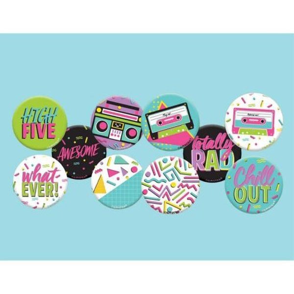 Awesome Party Buttons Metal - Jokers Costume Mega Store