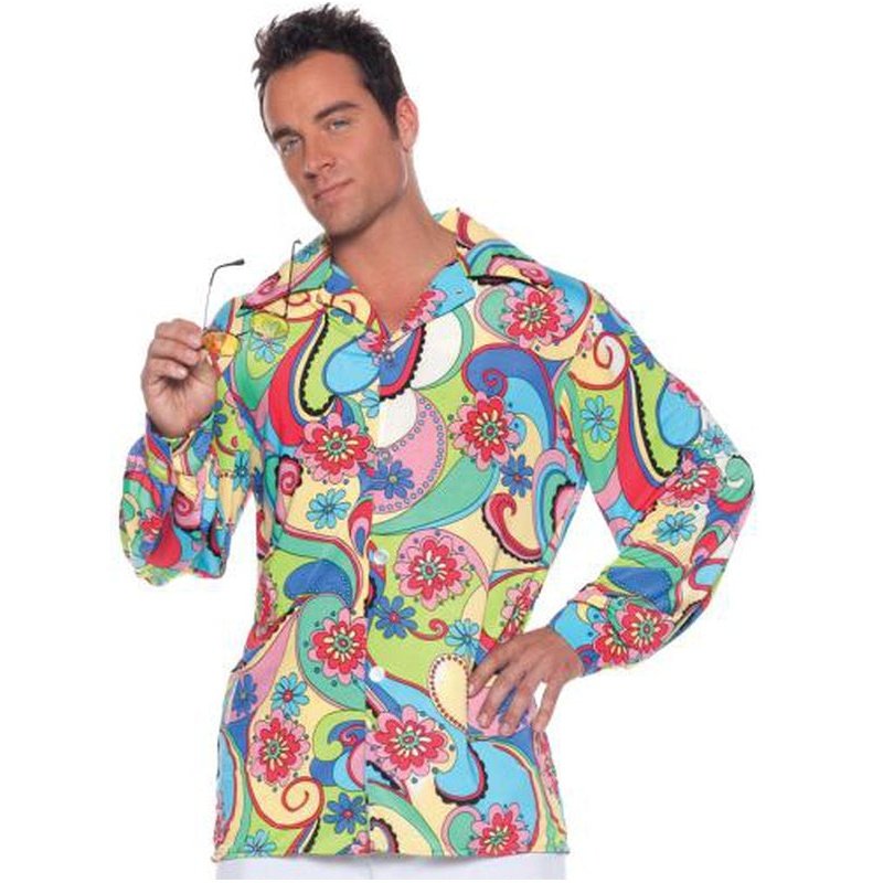 60'S SHIRT ADULT-Costumes - Mens-Jokers Costume Mega Store