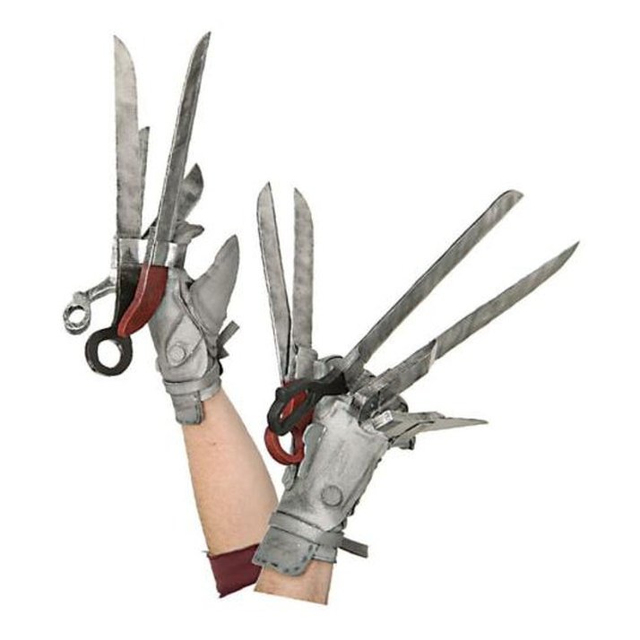 EDWARD SCISSORHANDS DLX GLOVES-Arm Wear-Jokers Costume Mega Store