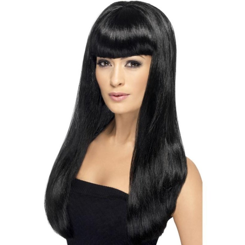 Babelicious Wig - Black, Long - Jokers Costume Mega Store