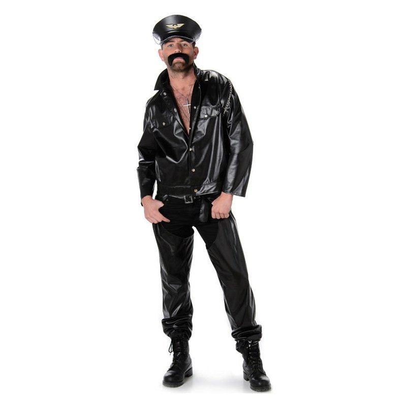 Bad Biker Men's Village People Costume - Jokers Costume Mega Store