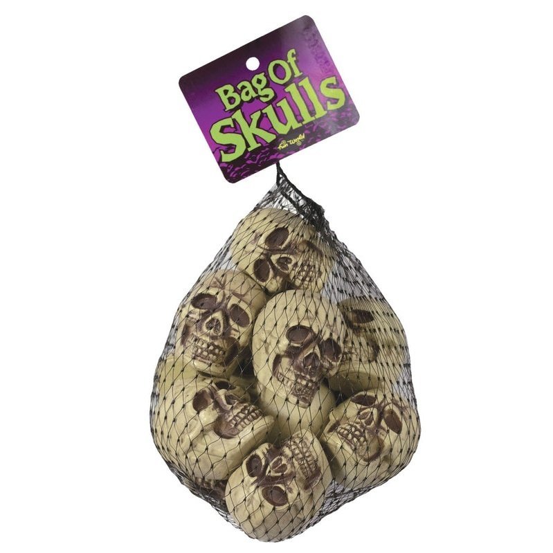 Bag Of Skulls Natural (Fw) - Jokers Costume Mega Store
