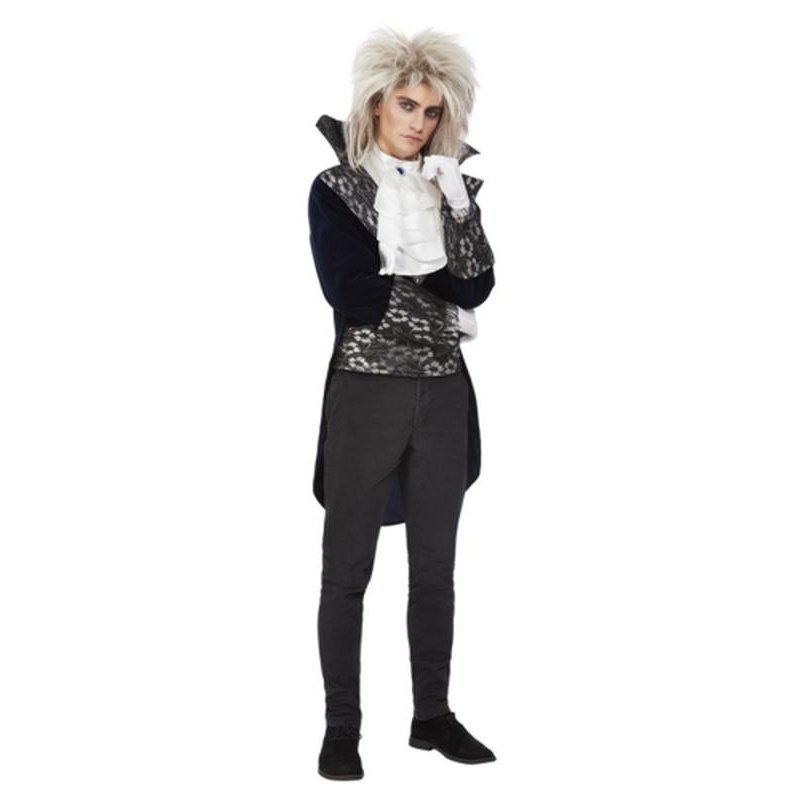Baroque Goblin King Costume, Blue - Jokers Costume Mega Store