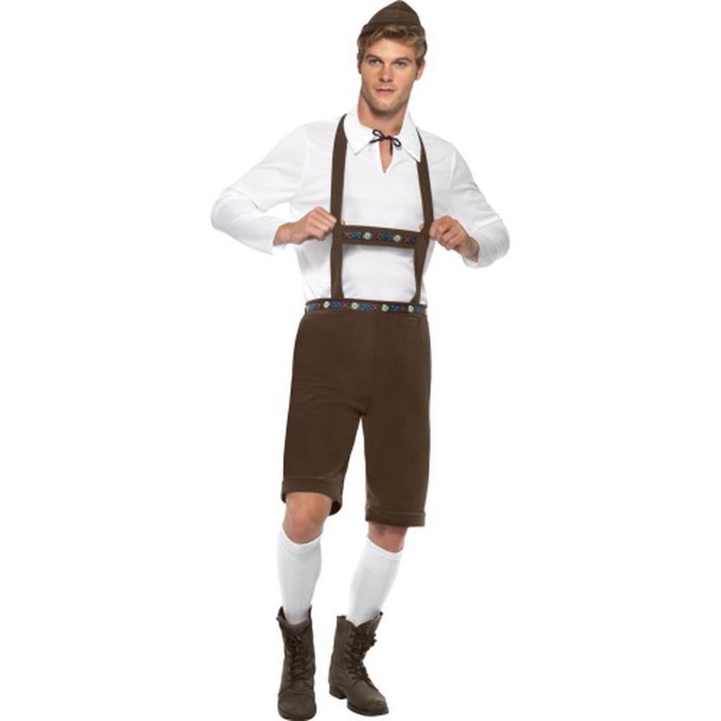 Bavarian Man Costume - Brown - Jokers Costume Mega Store