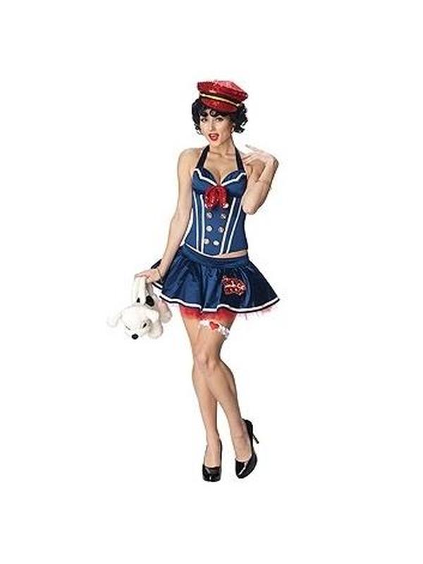 Betty Boop Sailor Costume, Adult - Jokers Costume Mega Store