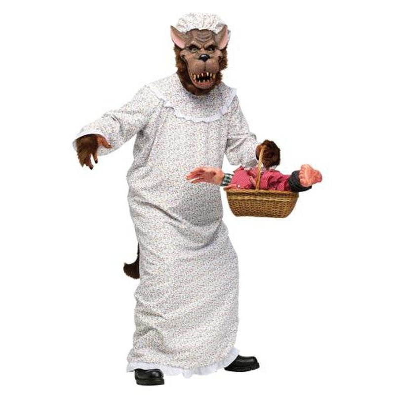 Big Bad Granny Wolf Costume Adult - Jokers Costume Mega Store