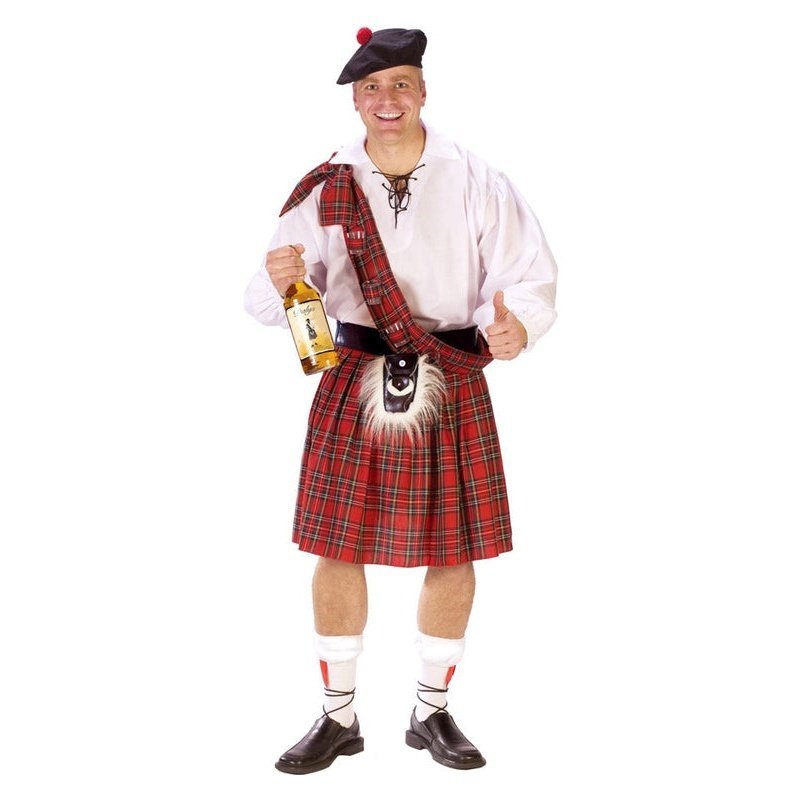 Big Shot Scot Mens Costume - Jokers Costume Mega Store