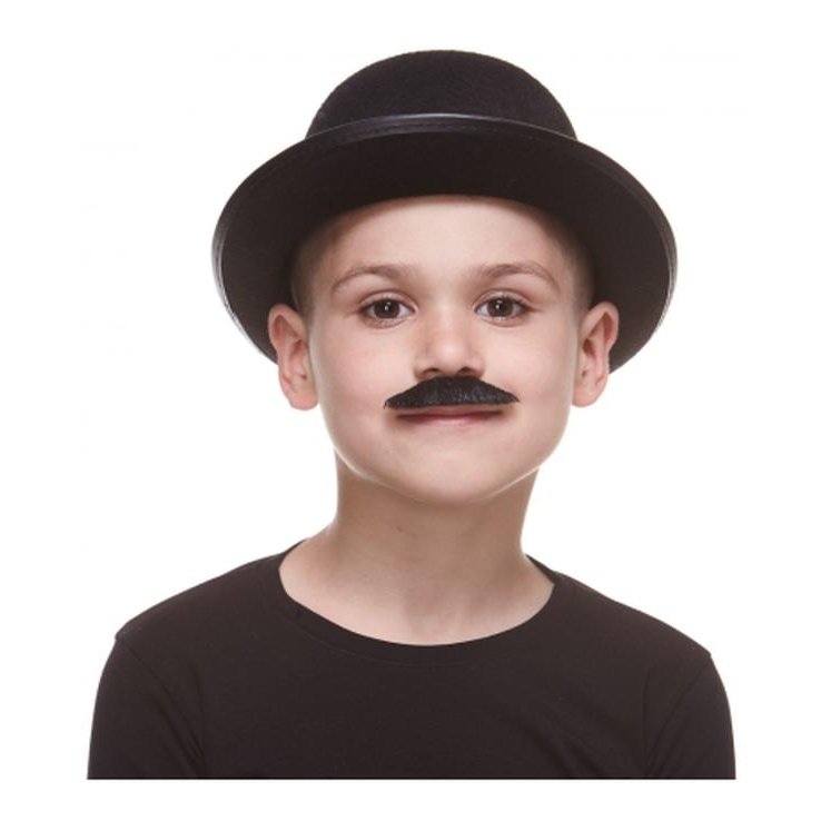 Black English Moustache Small - Jokers Costume Mega Store