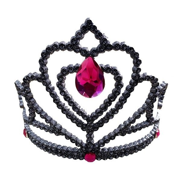 Black Glitter Tiara - Jokers Costume Mega Store