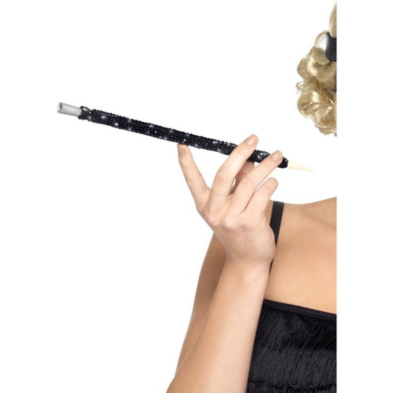 Black Sequinned Cigarette Holder - Jokers Costume Mega Store